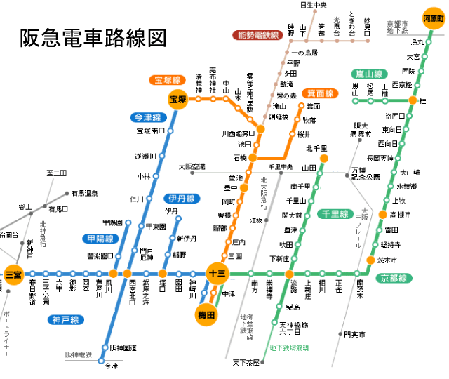 阪神 電車 路線 図